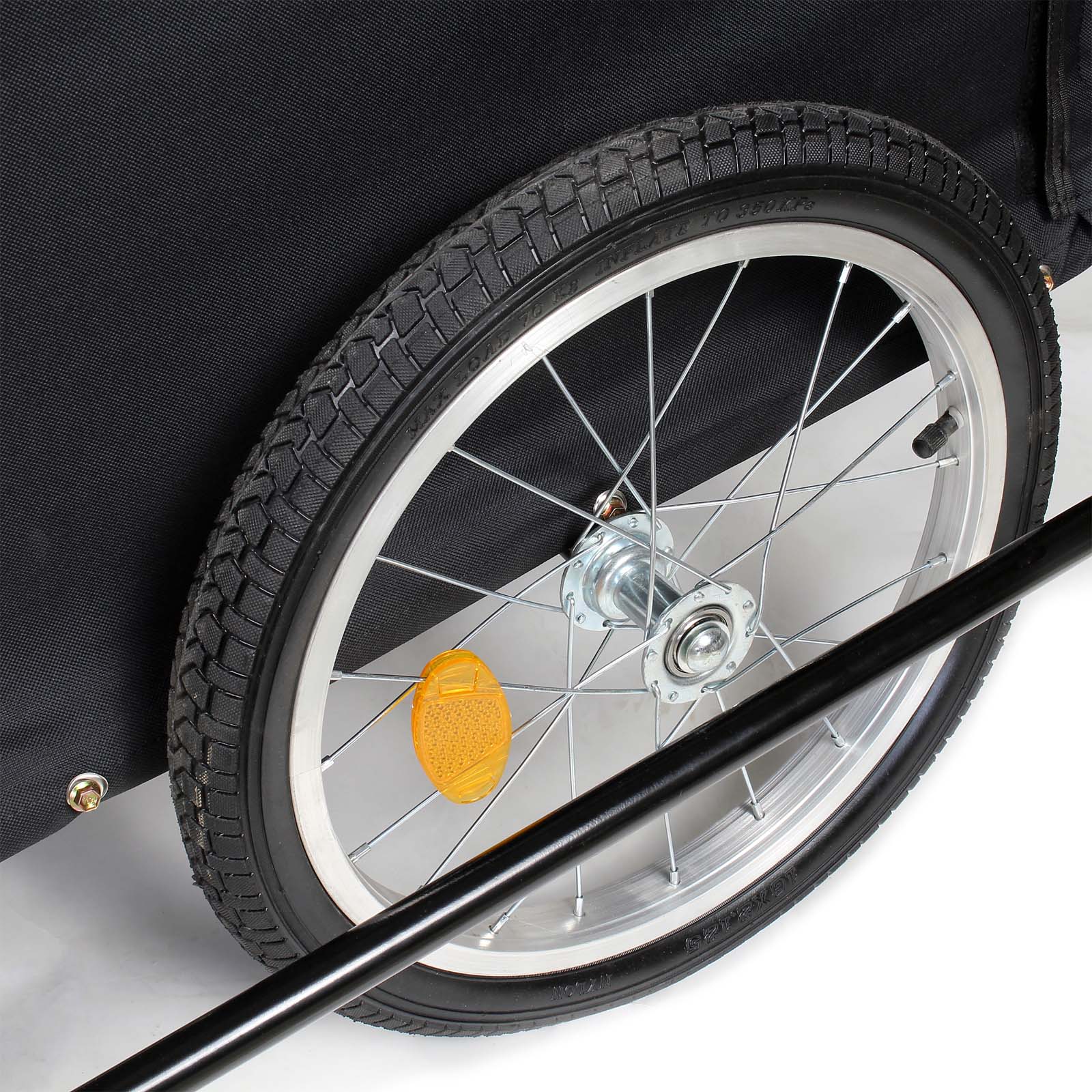 Fahrrad Lastenanhänger 65kg mit Radschutz-Rahmen