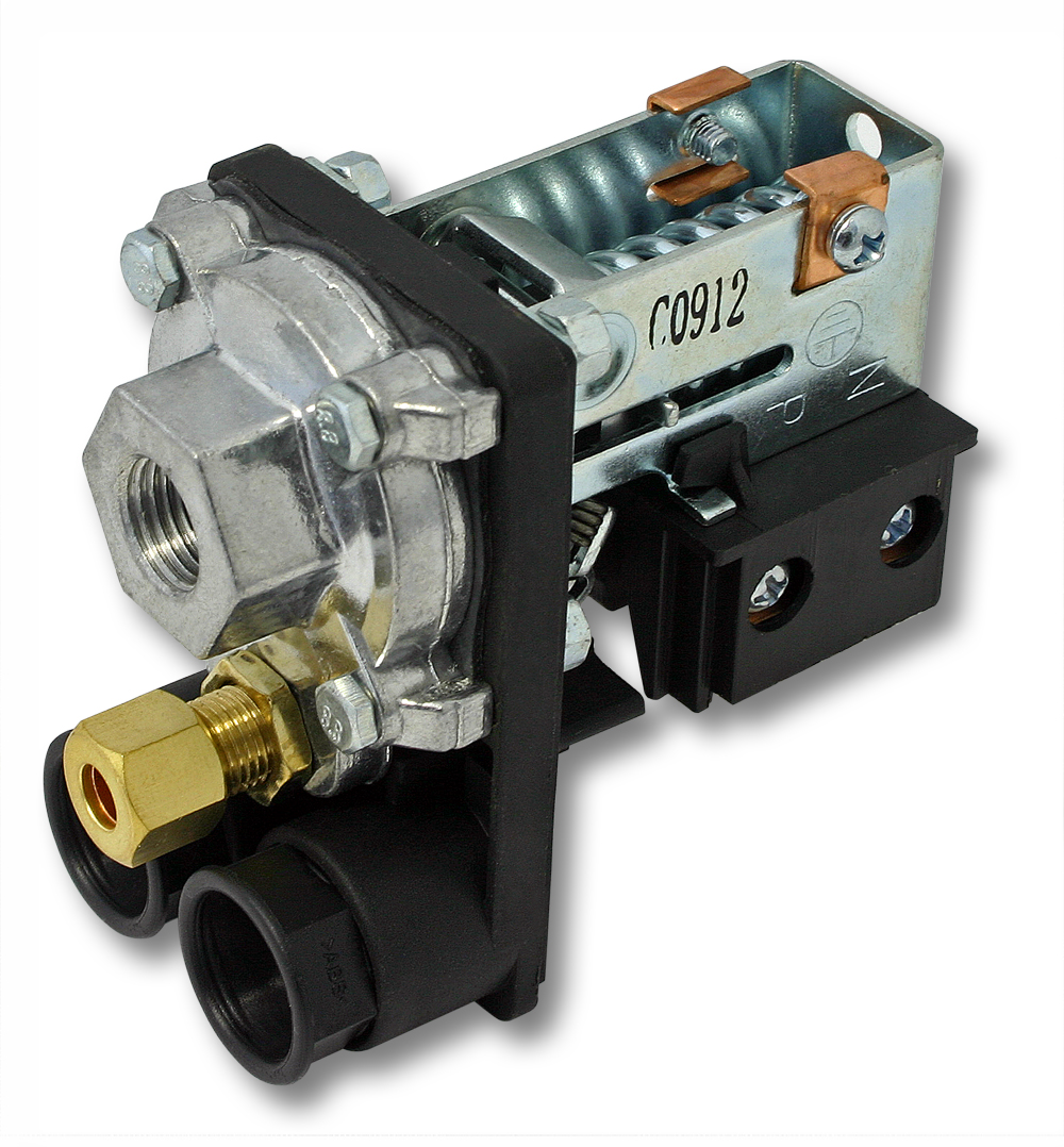 Druckschalter 230V für Kompressoren 10A 3-12bar Luftkompressoren