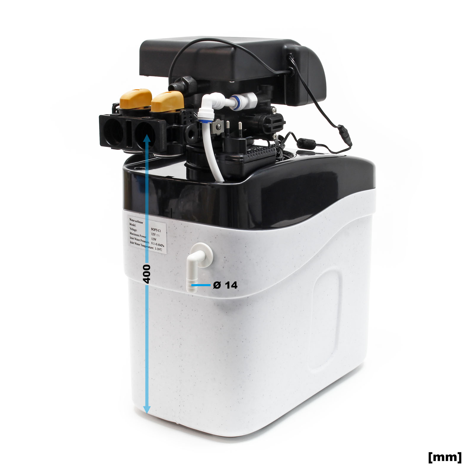 Naturewater SOFT-V1 Descalcificador de agua 1000l/h intercambio iónico