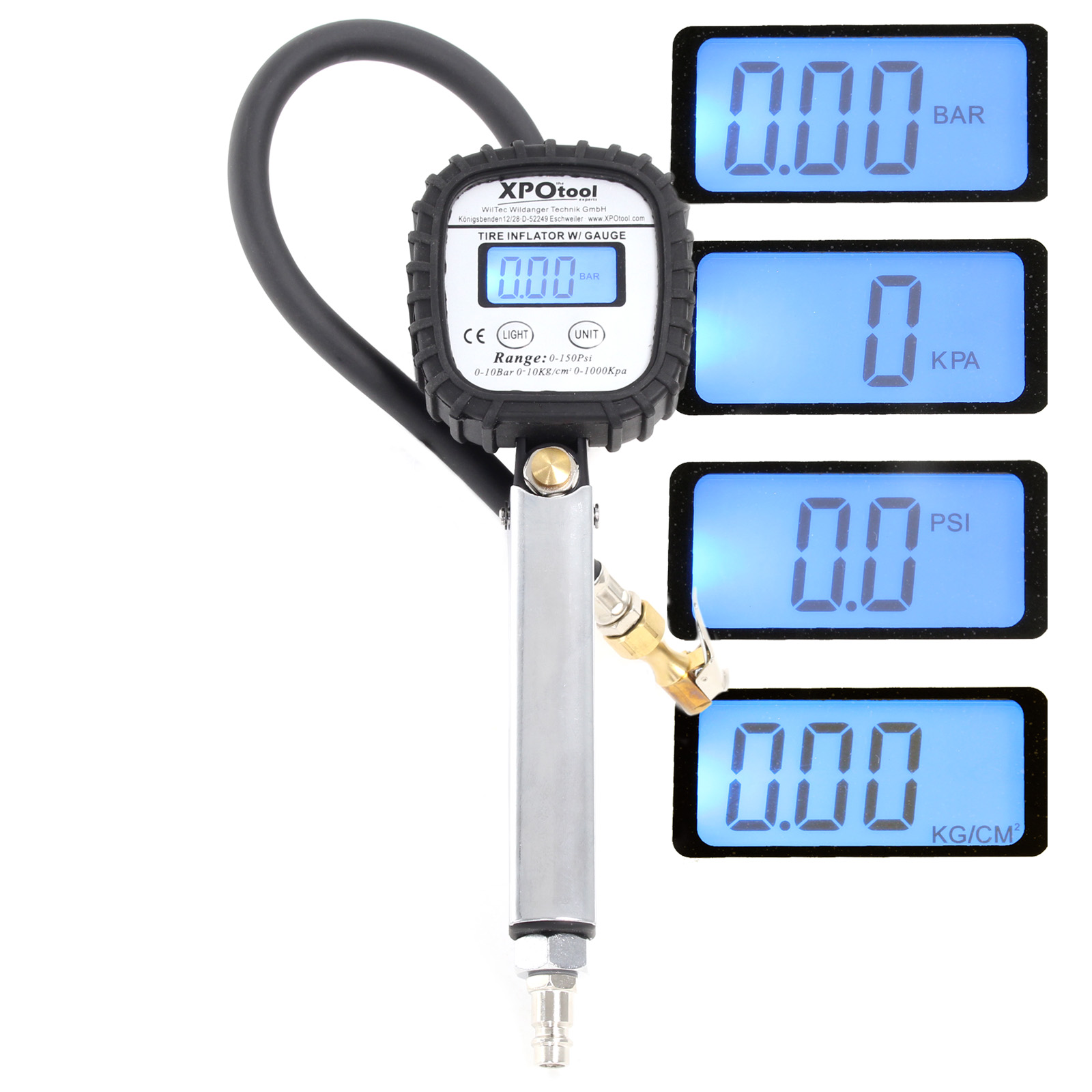 Manómetro · Comprobador Presión Neumáticos · 0-10 BAR
