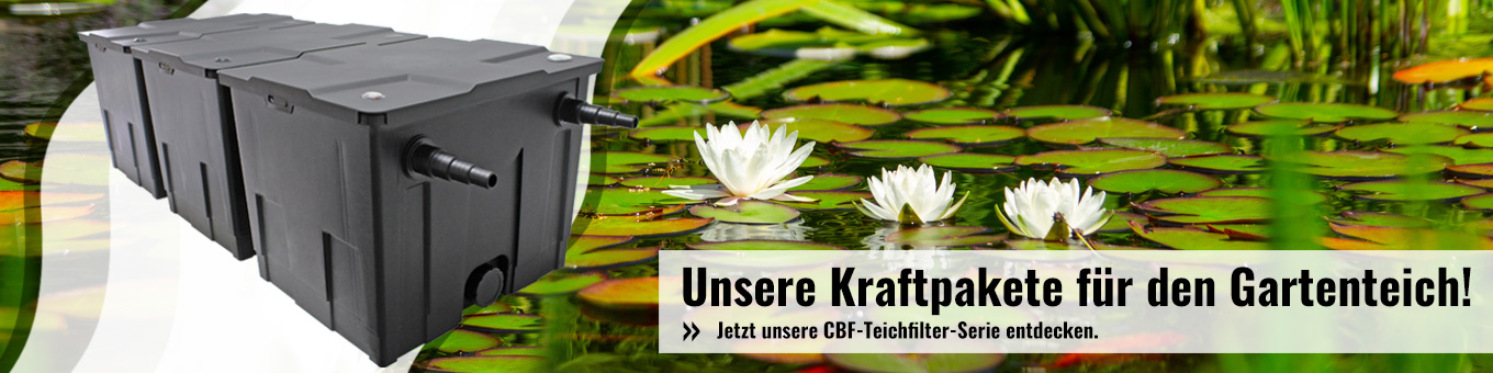 CBF-Teichfilter-Serie Kraftpakete Gartenteich