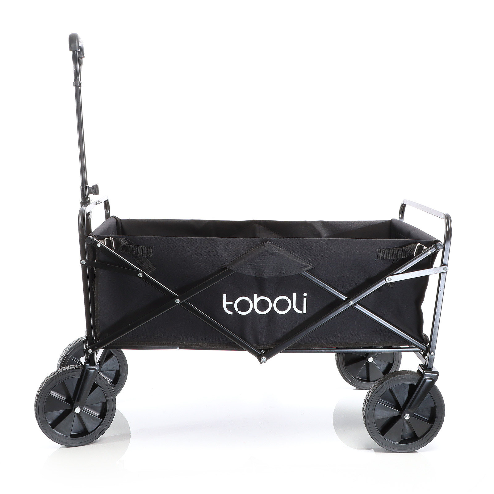 Toboli Chariot Enfant Pliable Gris 100 kg Transport Marchandise Outils  Tout-terrain Plage Nature