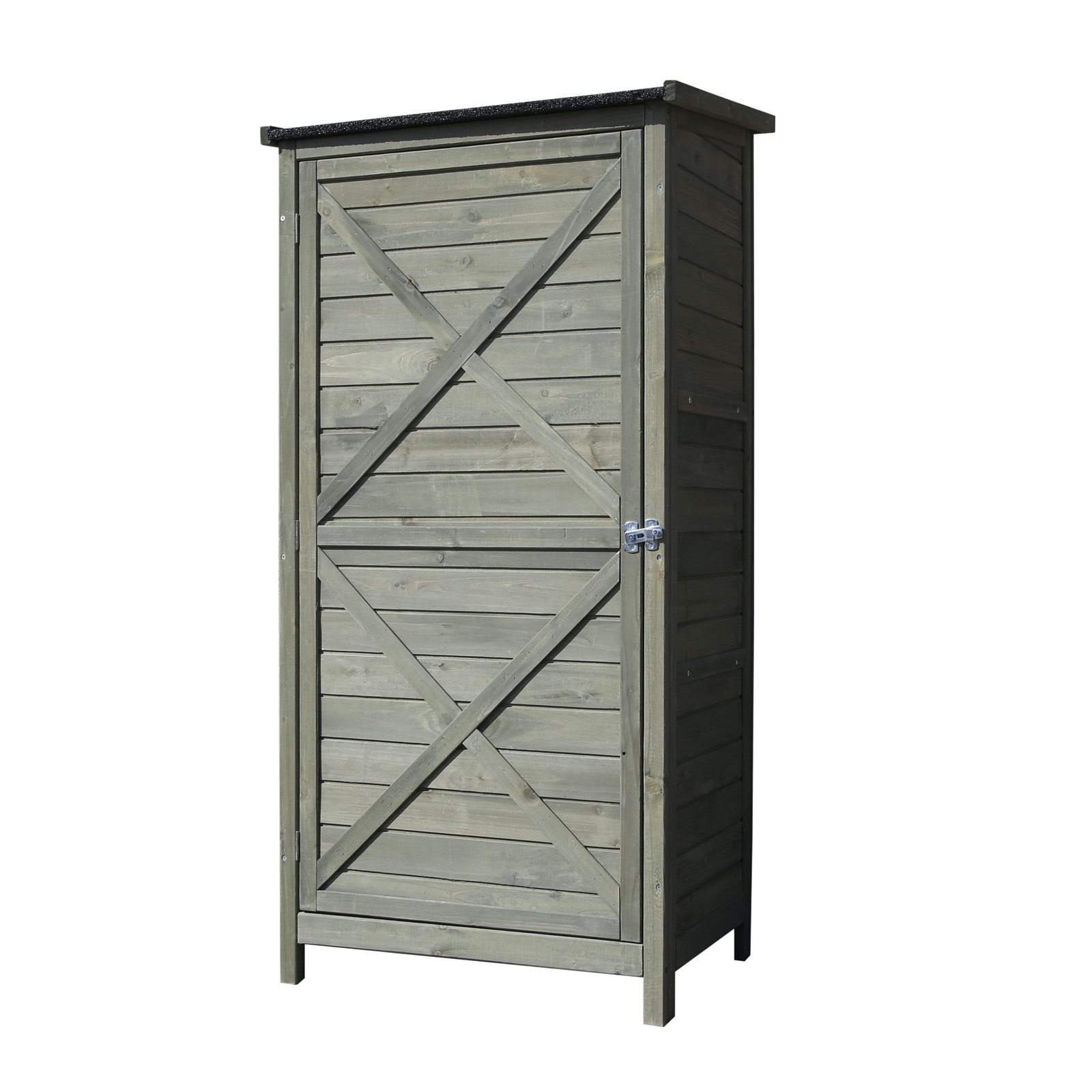 Compact Tool Shed of Wood, 69.5x52x142cm