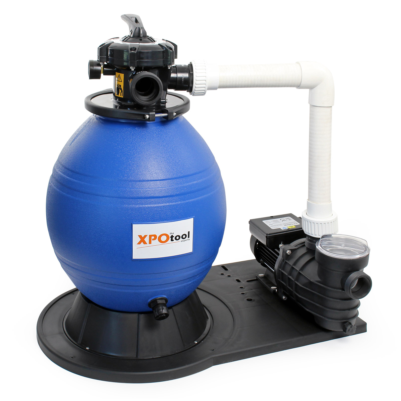 XPOtool Sandfilteranlage 550W mit 38l Filtertank & 18000 l/h Poolpumpe