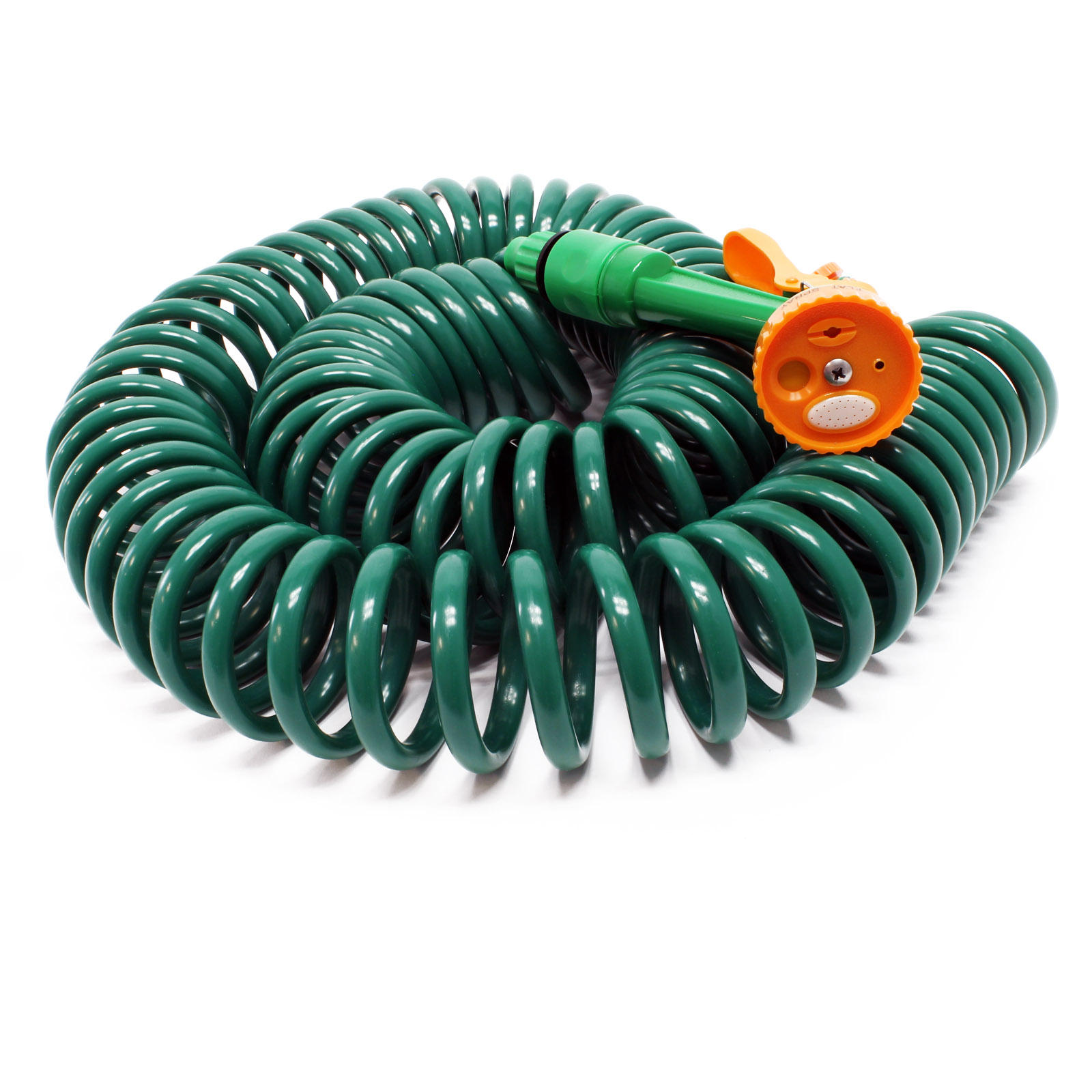 Kit tuyau d'arrosage spirale 15 m 3/8 9 mm 7 modes de pulvérisation -  Cablematic