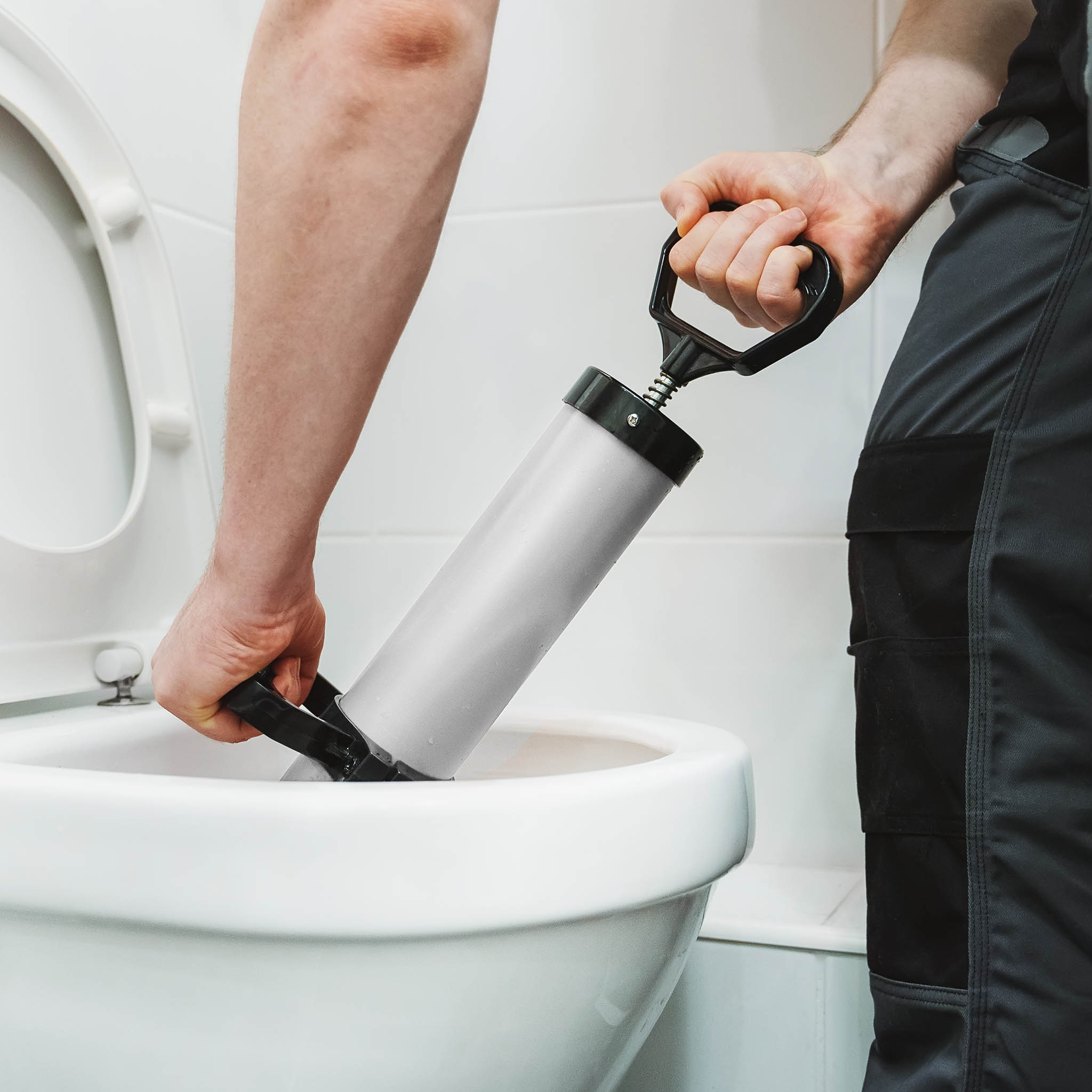 Wiltec Pompa per pulizia tubi ad alta pressione Sturatubi Pulizia rapida  tubature Per bagno e WC
