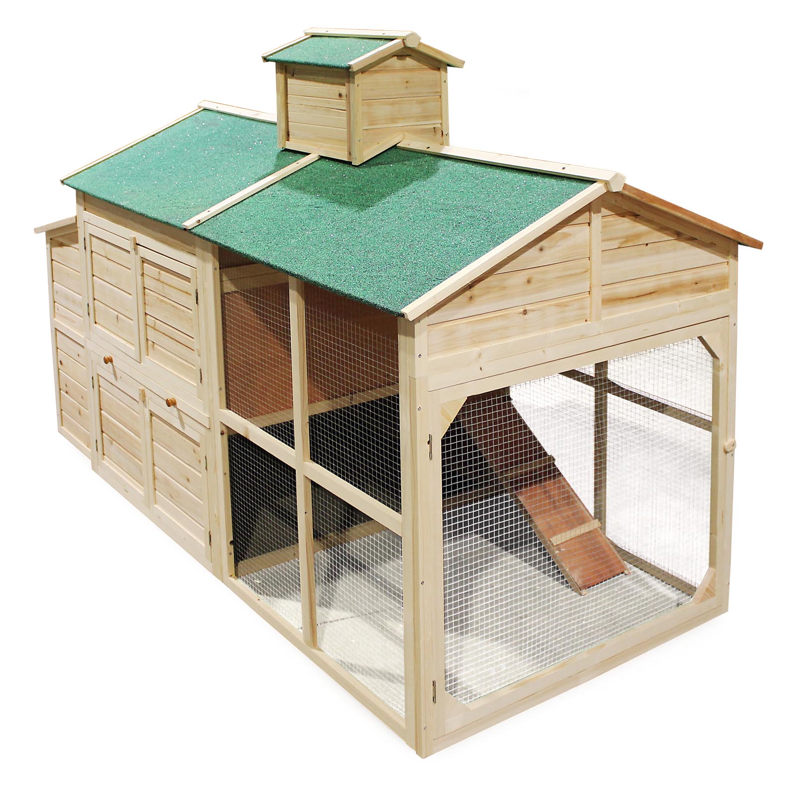 Hühnerstall Hühnerhaus Cottage Style mit Freilaufgehege Nistplatz