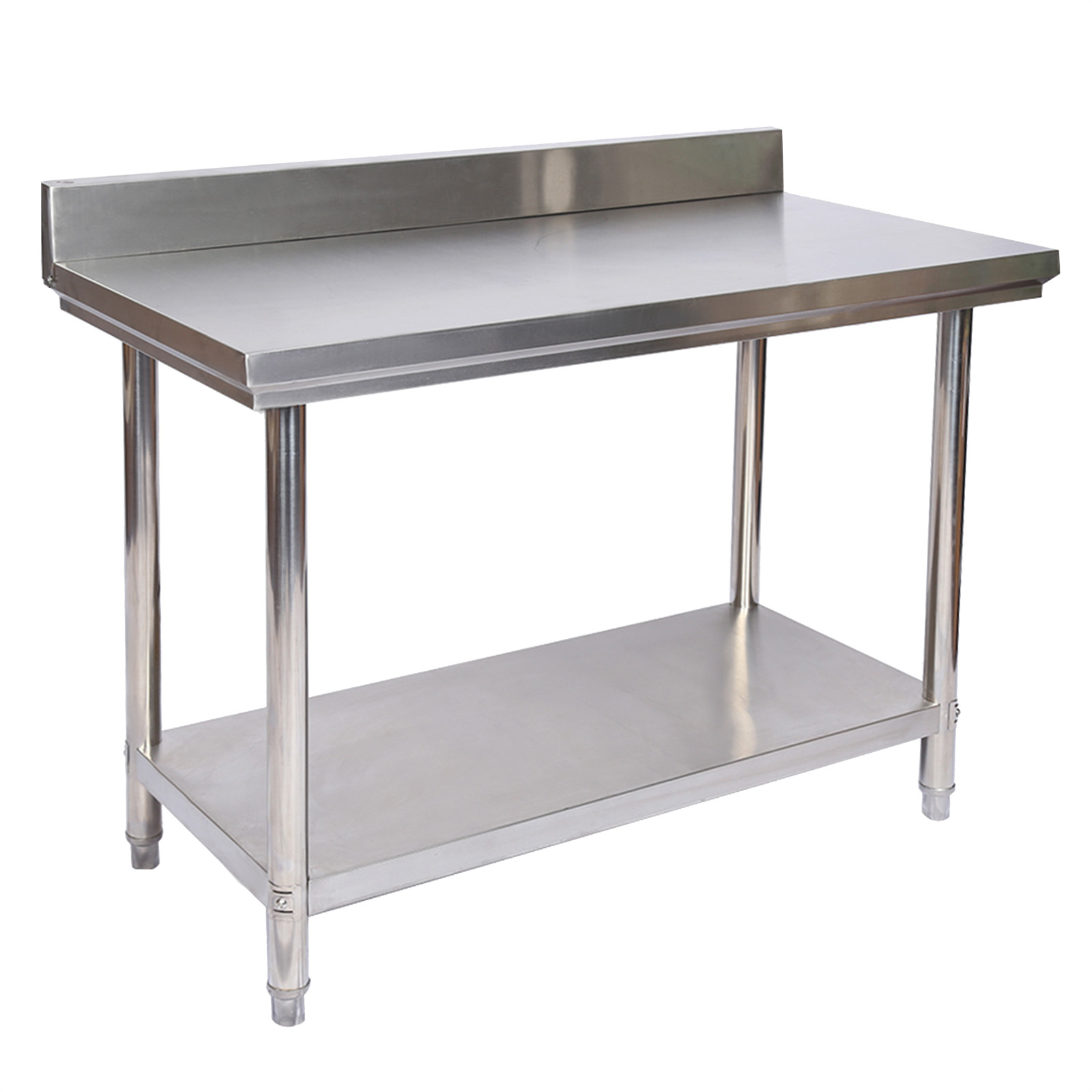 Edelstahl Tisch Arbeitstisch Edelstahltisch mit Aufkantung 100x60x85