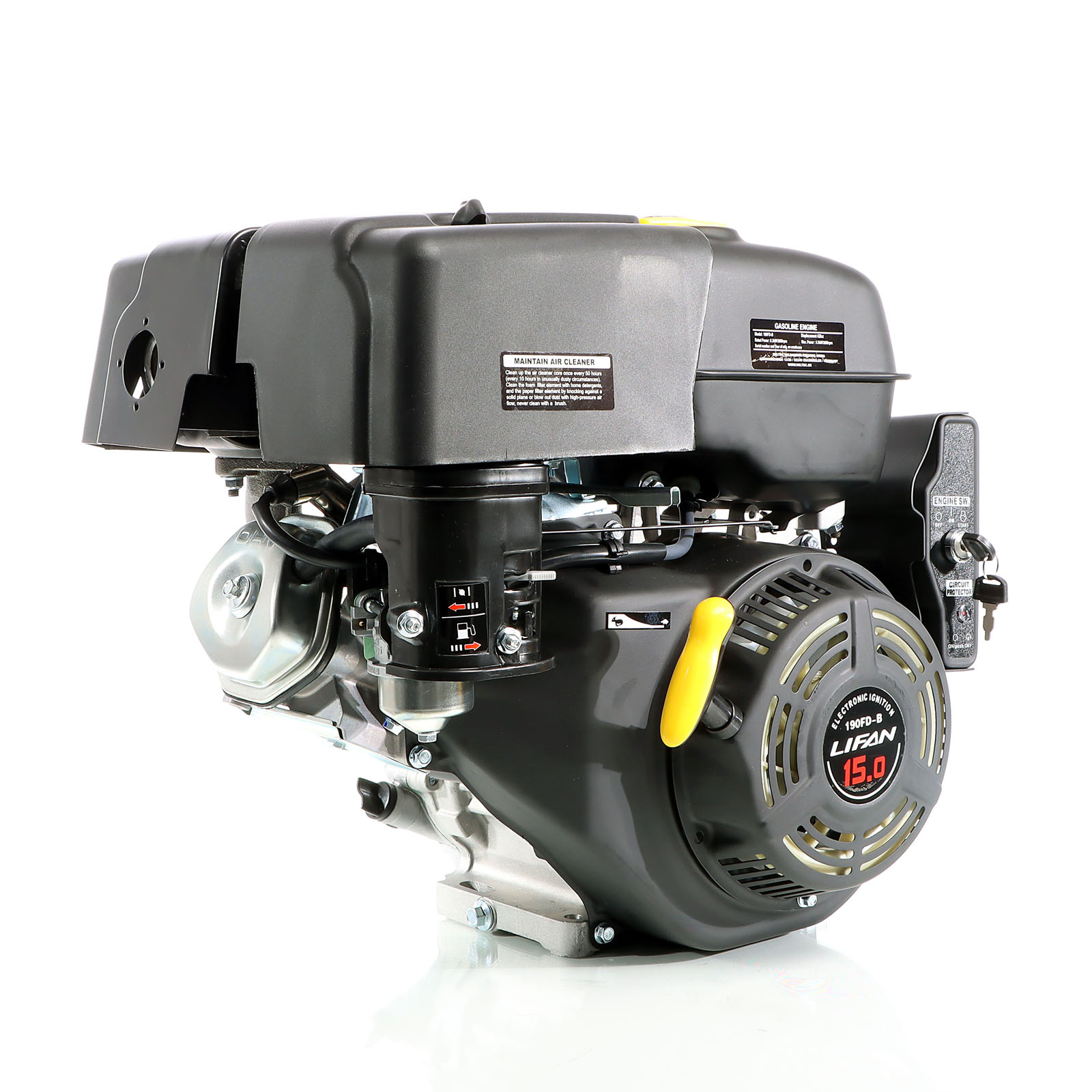LIFAN 190 Petrol Gasoline Engine 10.5kw (15Hp) 1 inch E-Start Go-Kart