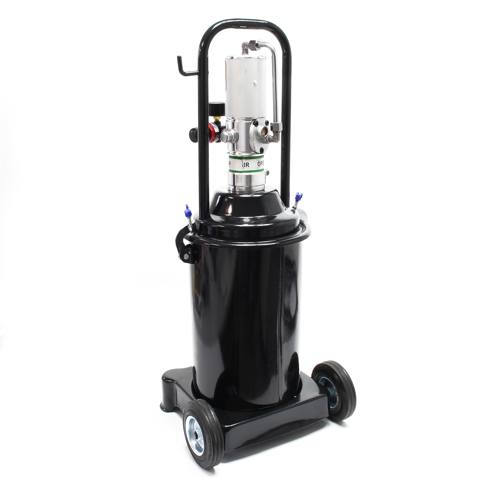 Pompe à graisse pneumatique - 12 litres - Mobile - Pression de 300