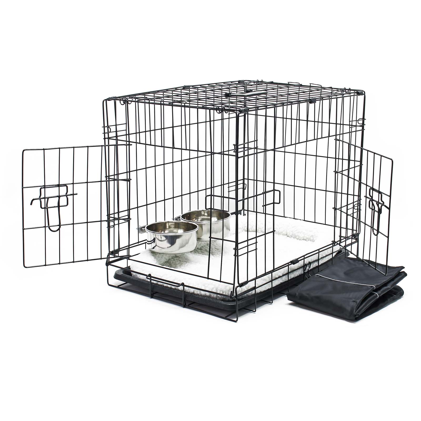Cage pour chien d'intérieur Housse de protection solide, cage pour