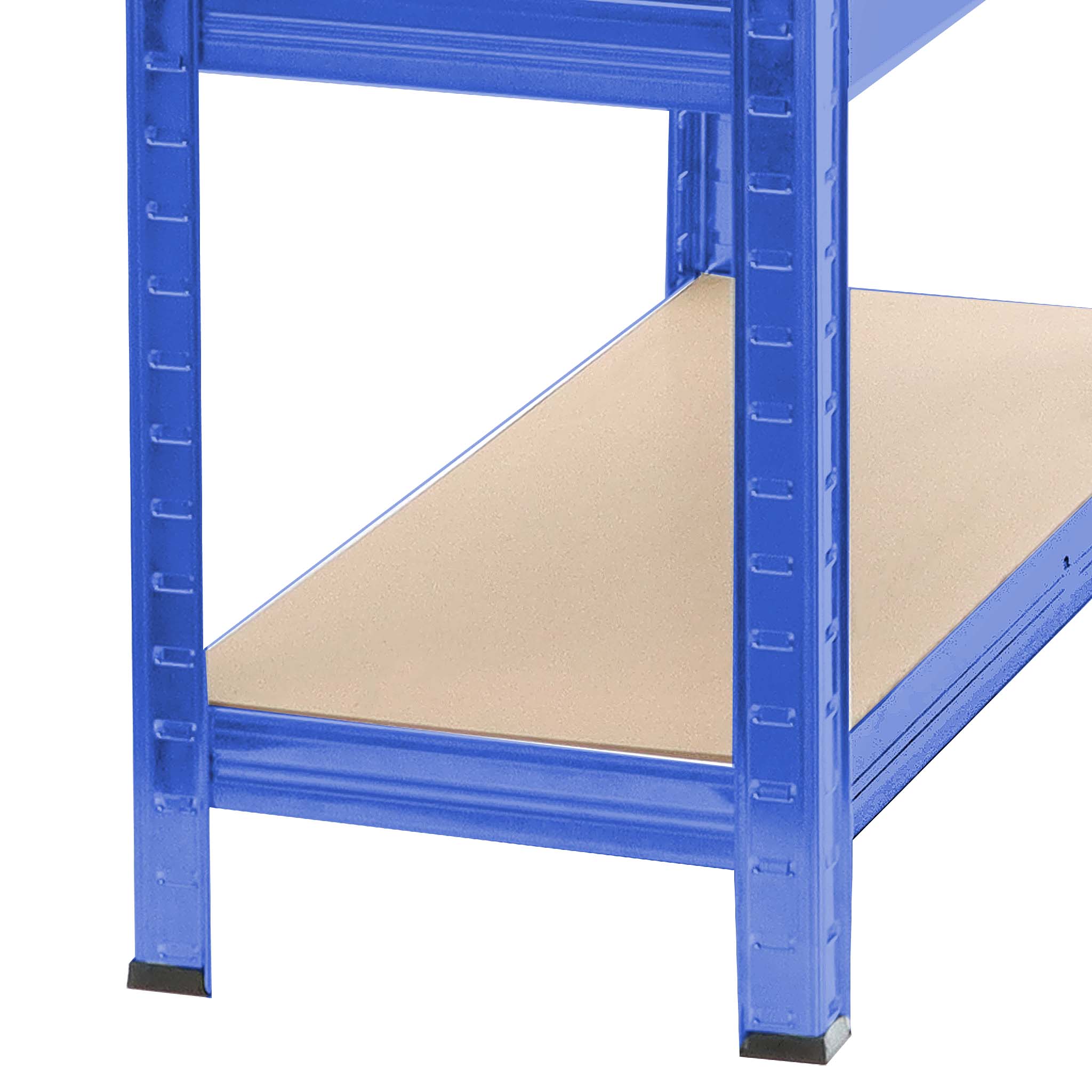 Schwerlastregal 5 | Ebene 200kg Werkstattregal pro Ablagen Steckregal 100x50x204cm 62868 mit Wiltec blau