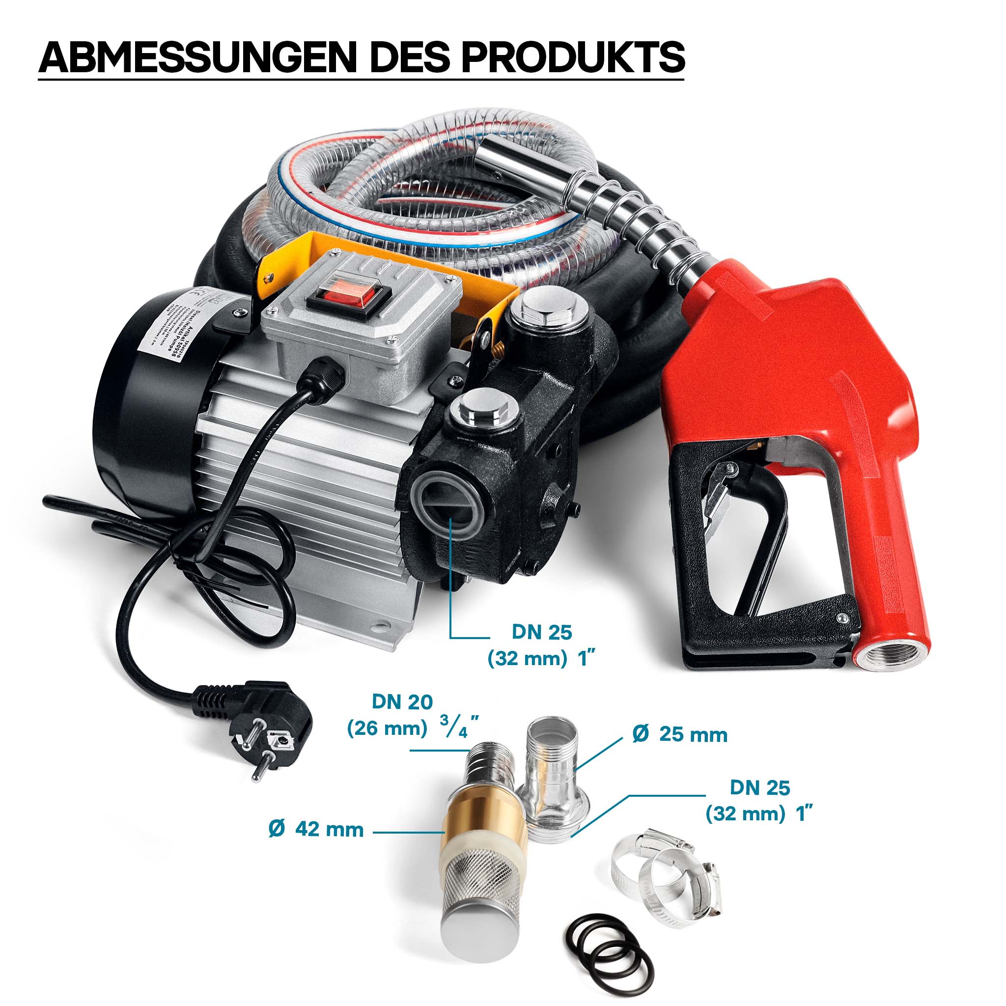 Bio Dieselpumpe Heizölpumpe selbstansaugend 230V/550W 60l/min