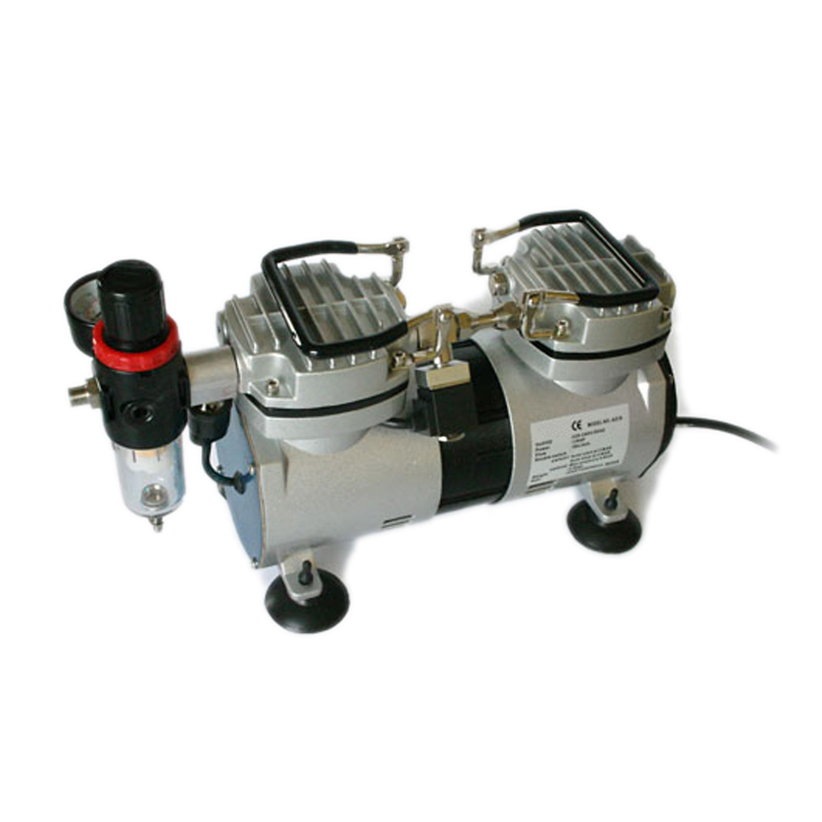 Airbrush Kompressor AS19 2 Zylinder Kolben Wasserabscheider