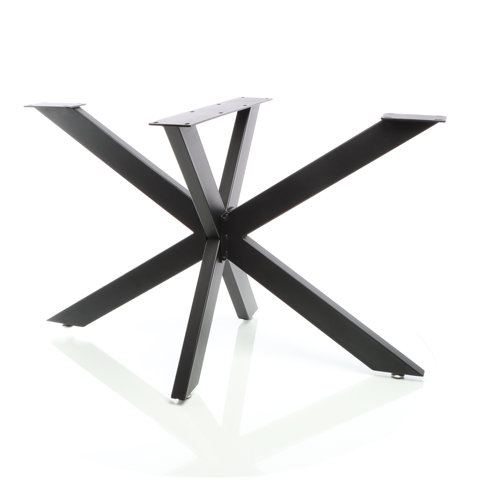 Tischkufen Tischgestell schwarz Spider-Profil 71x78x150cm Tischbeine
