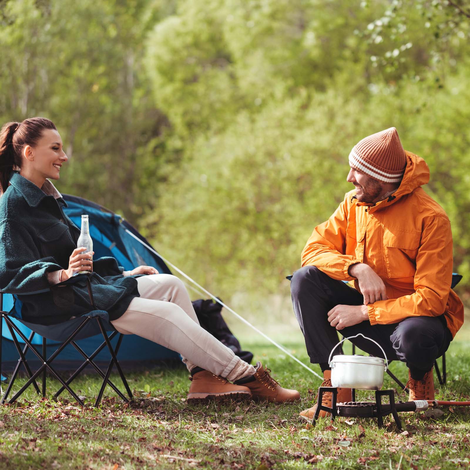 Outdoor Gaskocher geeignet für Camping und Freizeit mit Schlauch