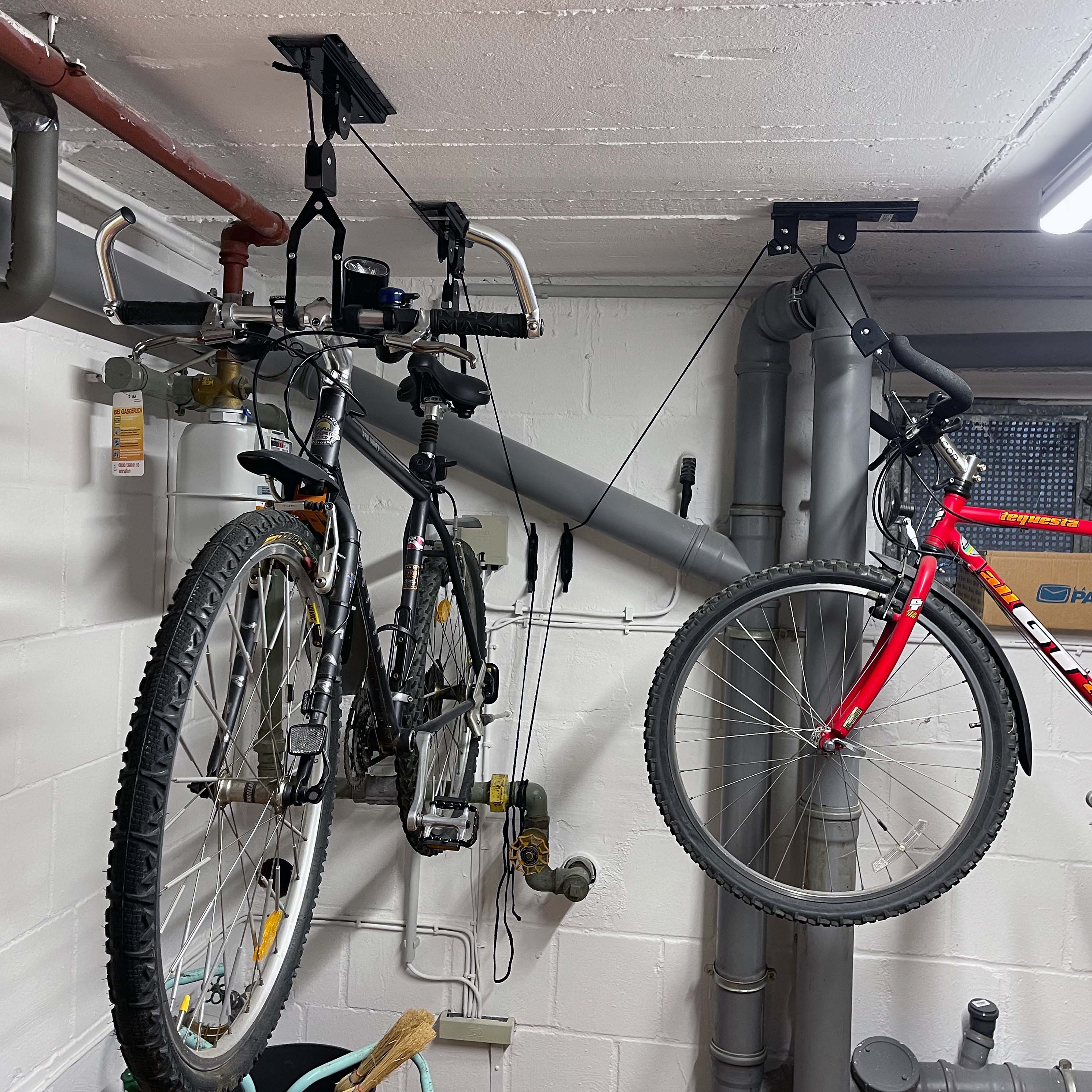 Support Vélo Ascenseur 20 kg Porte- Bicyclette Rangement Garage