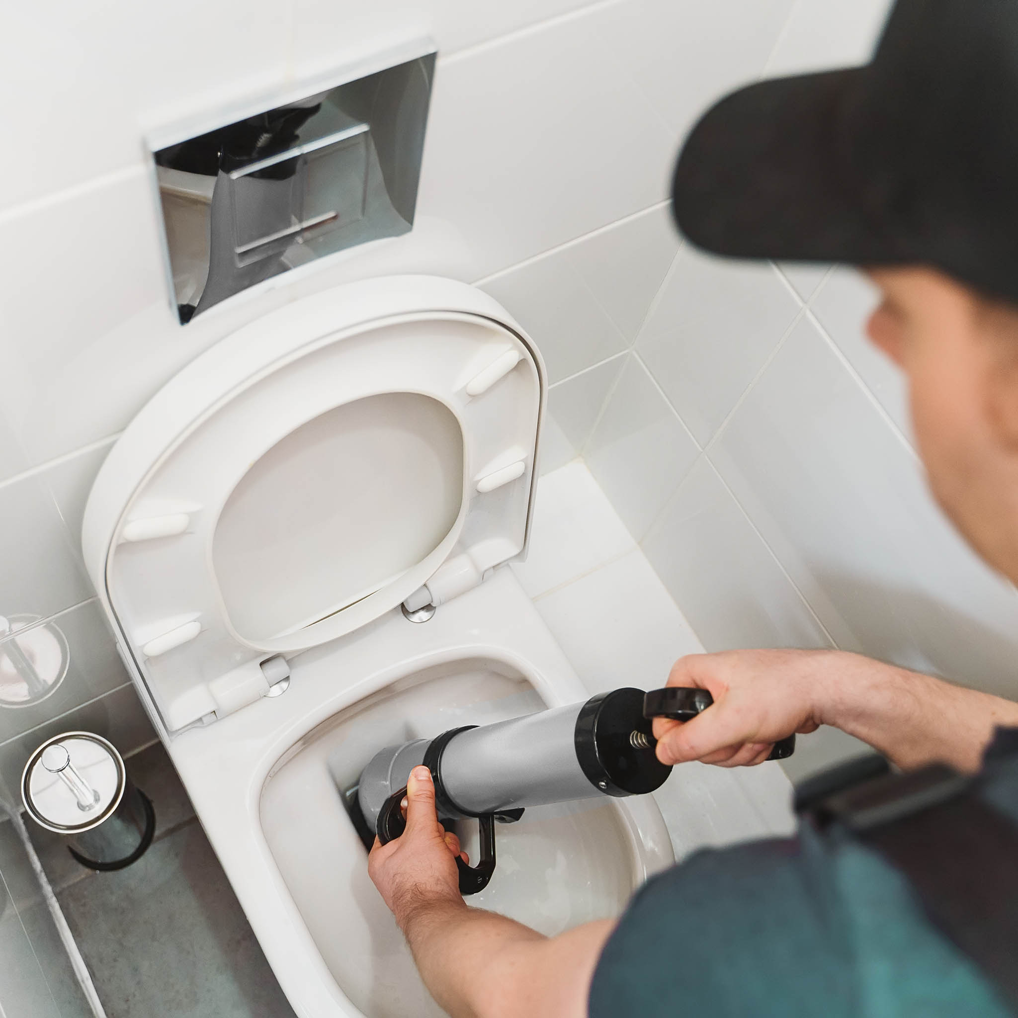 Wiltec Desatascador de alta presión limpiador de desagües inodoro ducha  desbloque pistola baño