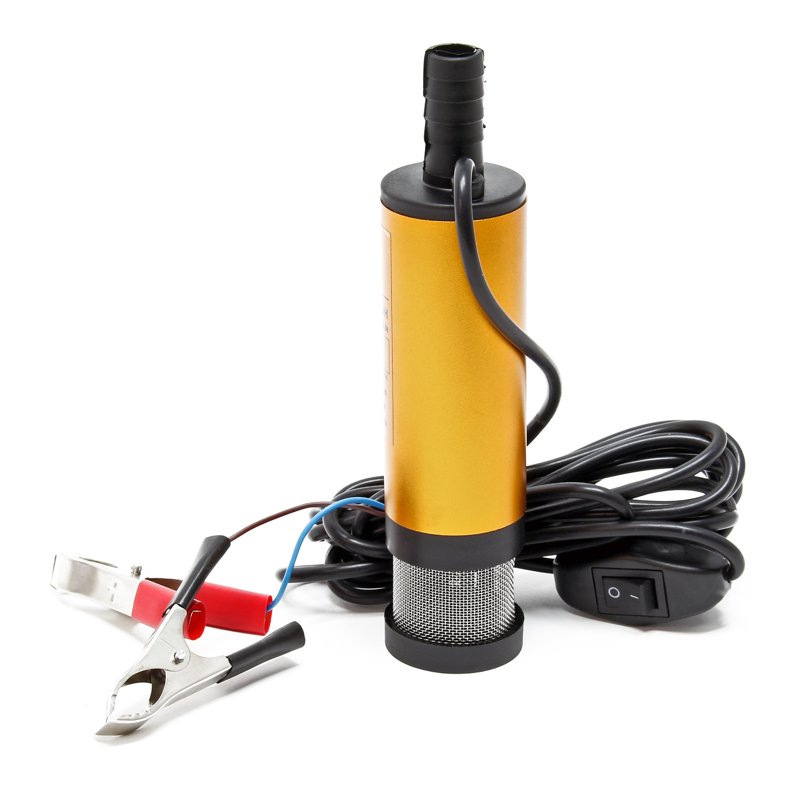 Mini Pumpe mit 12 V, 12 l/min und Ansauggitter für Wasser und Dieselöl