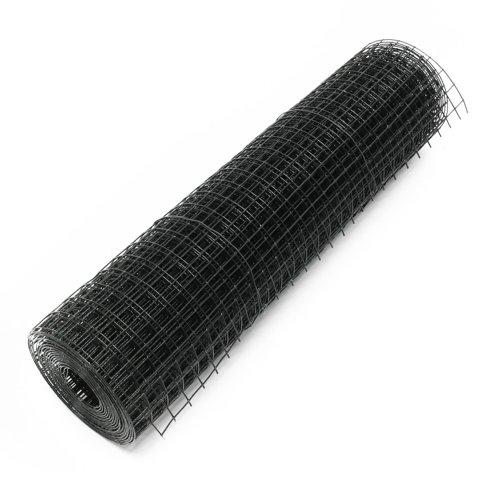 Fil de volière noir 4 coins avec maille de 12x12mm 100cmx5m
