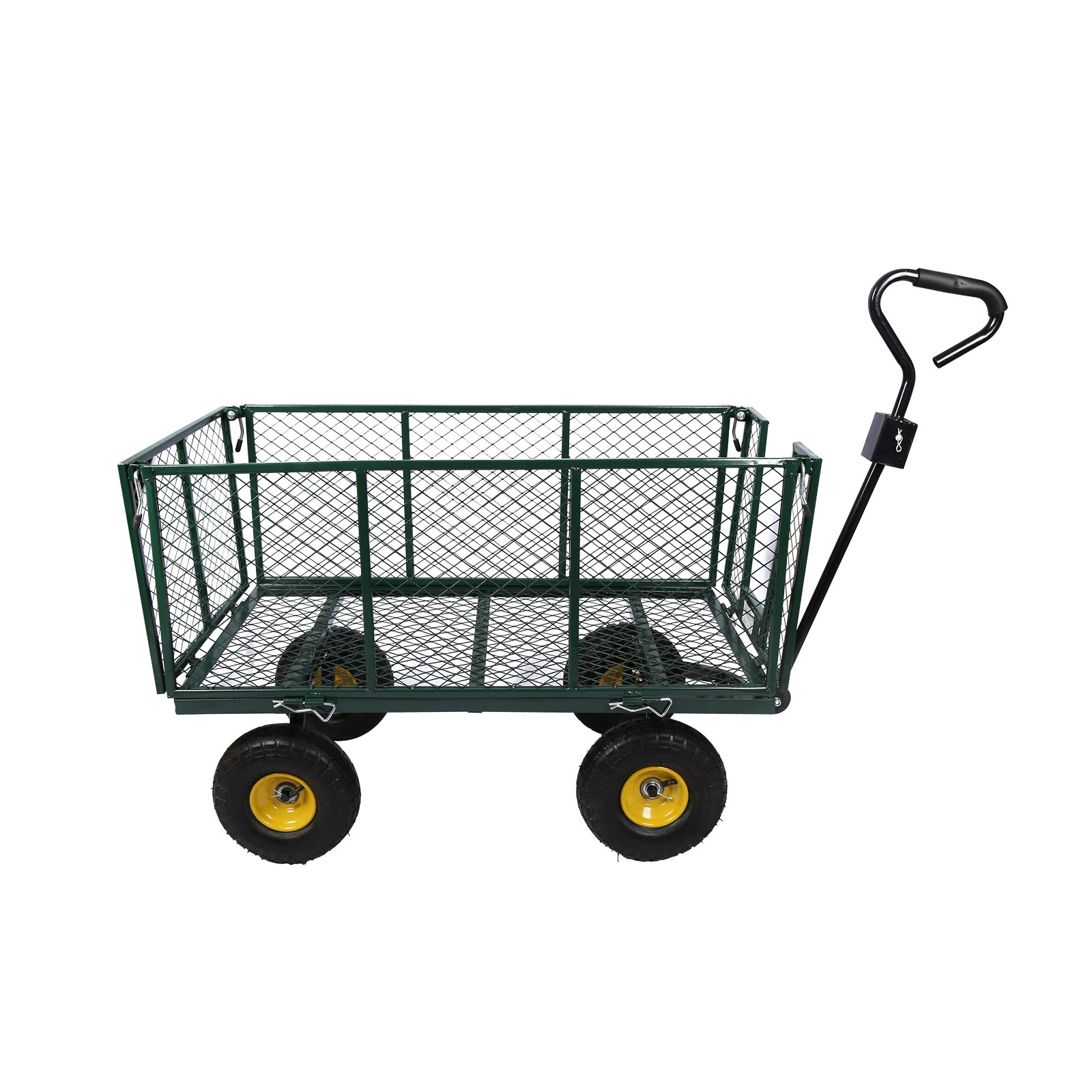 Chariot de jardin Chariot de transport, avec des Parois latérales  rabattables, Pneus à air, Capacité de charge maximale 550 kg acheter en  ligne à bas prix