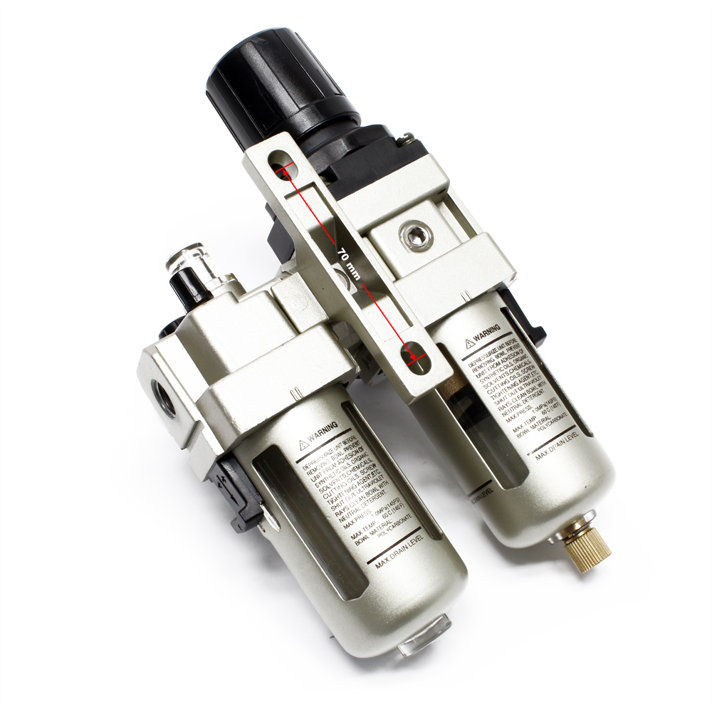 Régulateur de pression d'air en aluminium + plastique, régulateur de filtre  à air, pour compresseurs d'air à outils pneumatiques