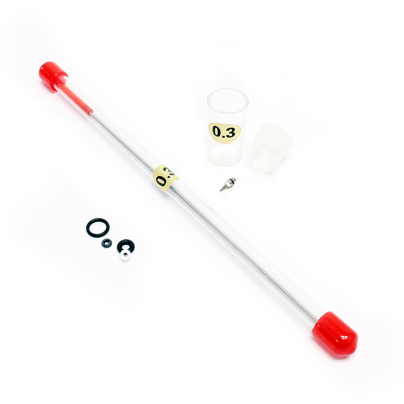 Airbrushpistole 0,3 mm Düse Nadel und O-Ring