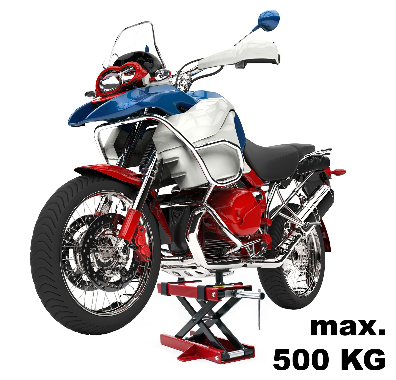  WilTec 680kg Pont Élévateur Plateforme Élevatrice Moto Support  Montage Levage ATV Quad