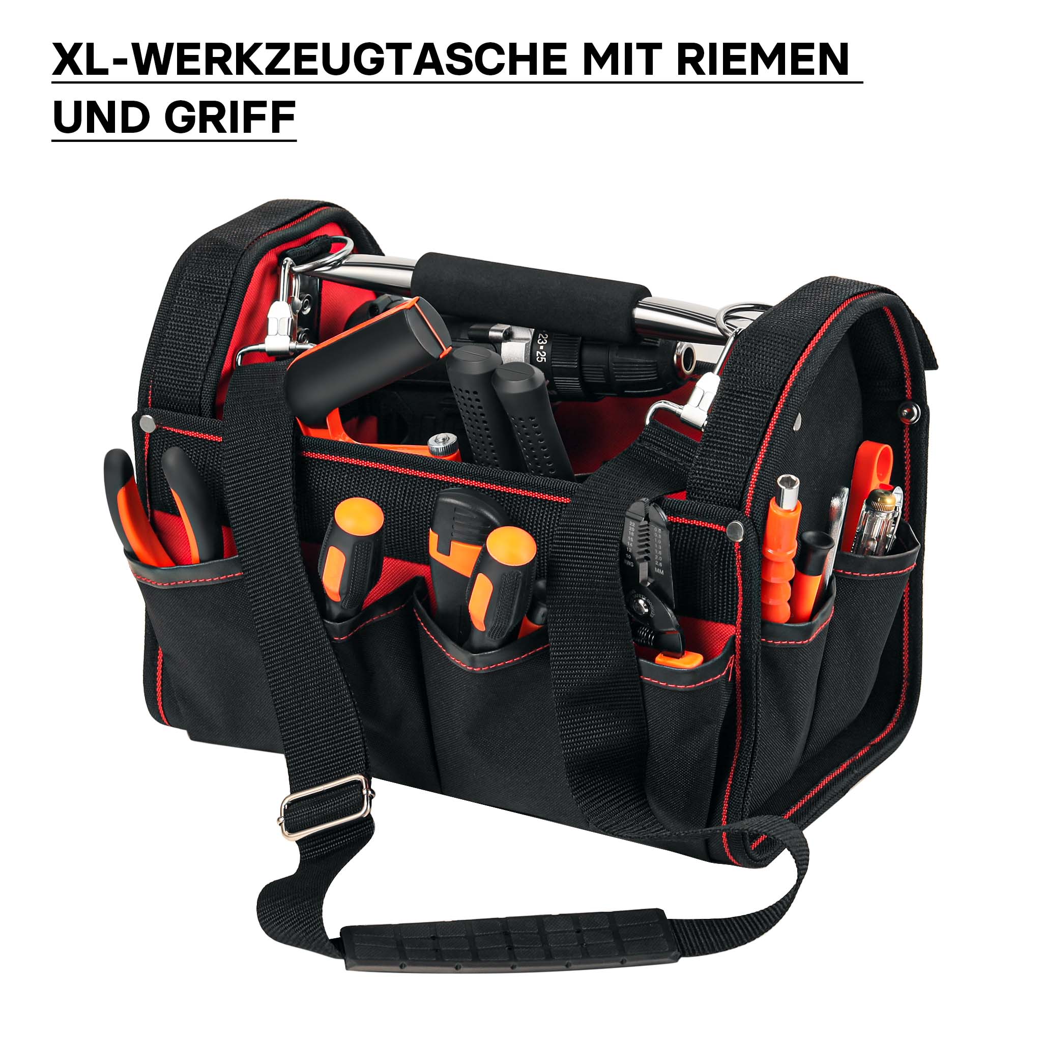 Werkzeugtasche Größe XL mit Schultergurt und Tragegriff