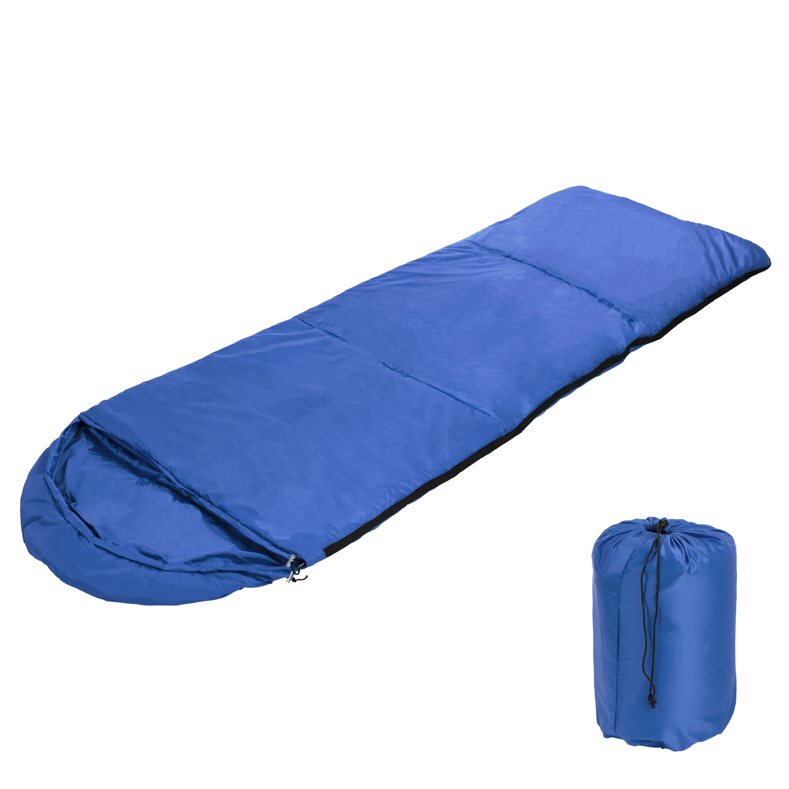 Toboli Schlafsack Blau 210x75cm Deckenschlafsack 950g aus Kunstfaser