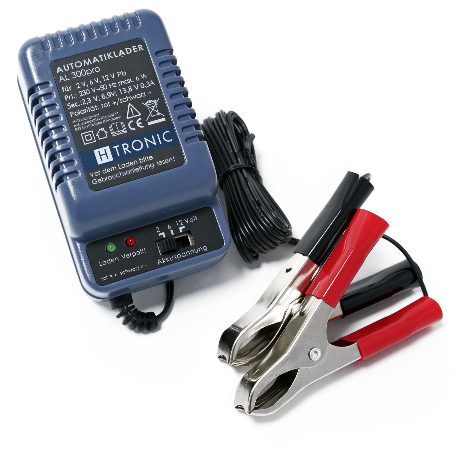 H-Tronic AL 300pro 2/6/12V Batterien Automatiklader Batterieladegerät