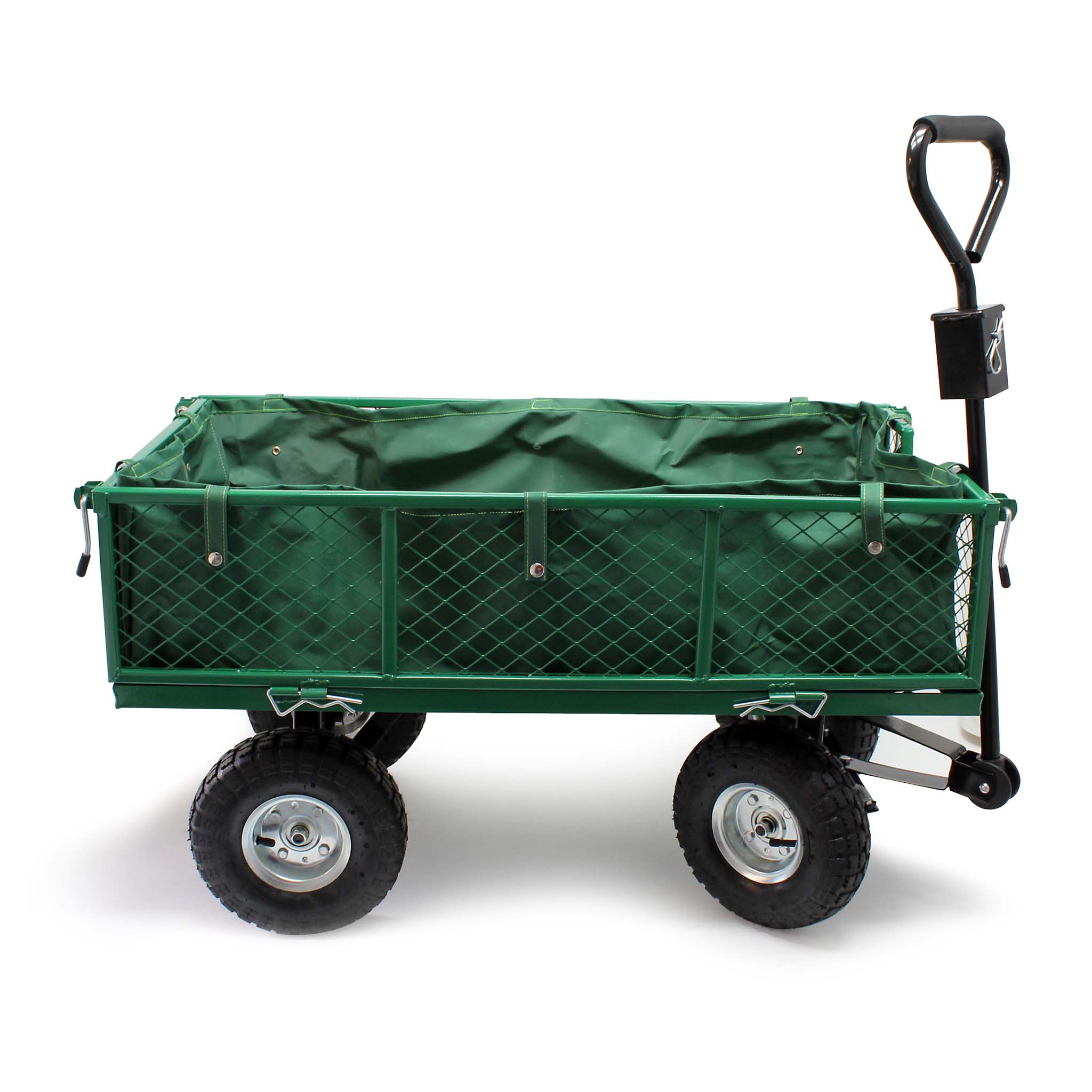 Chariot de jardin avec caisse plastique amovible