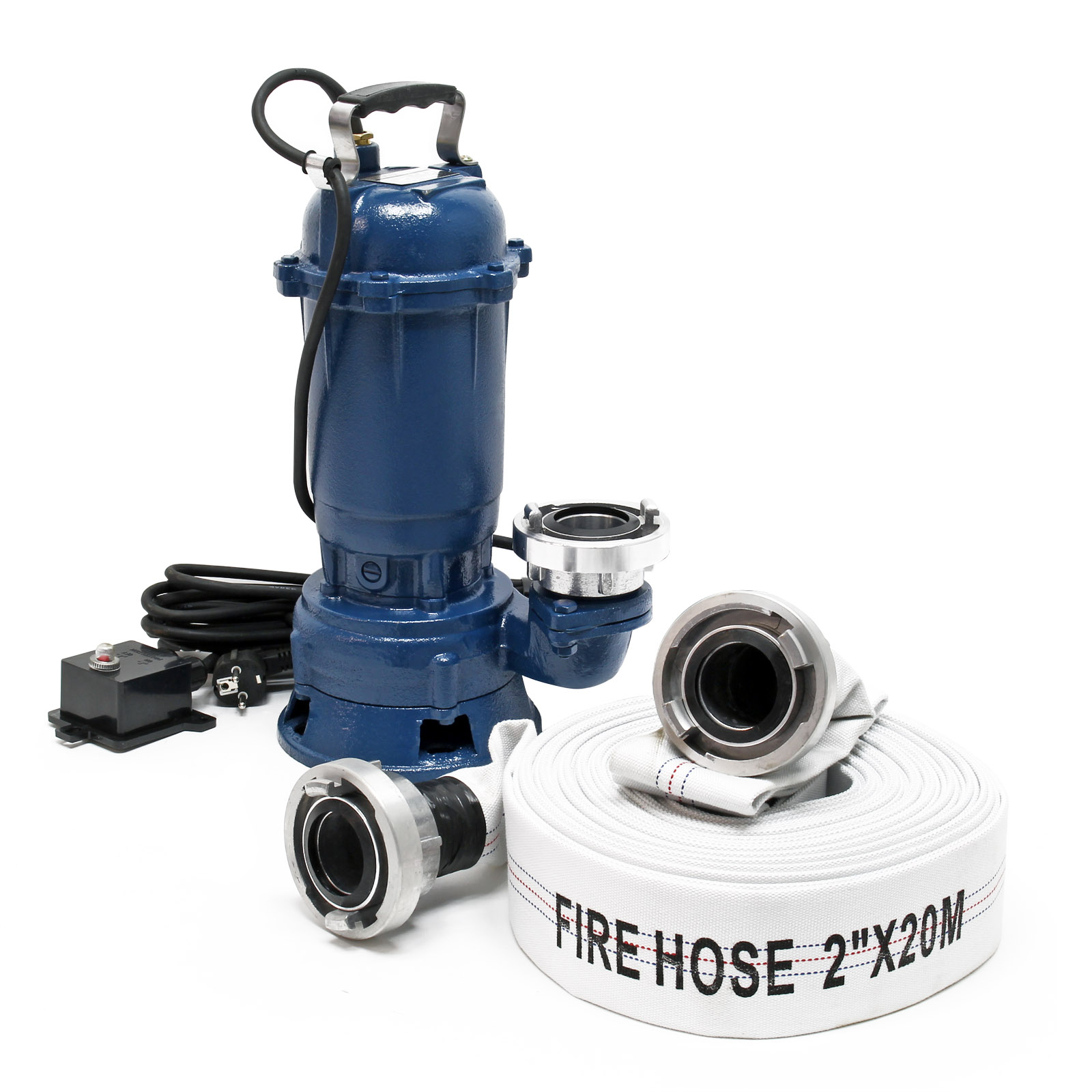 Waste Water Pump 550W 10,000l/h with 20m Hose Submersible Pump