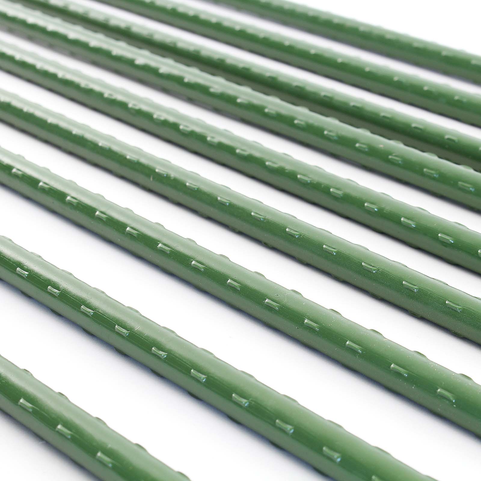 Toboli 10x Tutori per piante 120cm Ø11mm verde Bastoni di sostegno