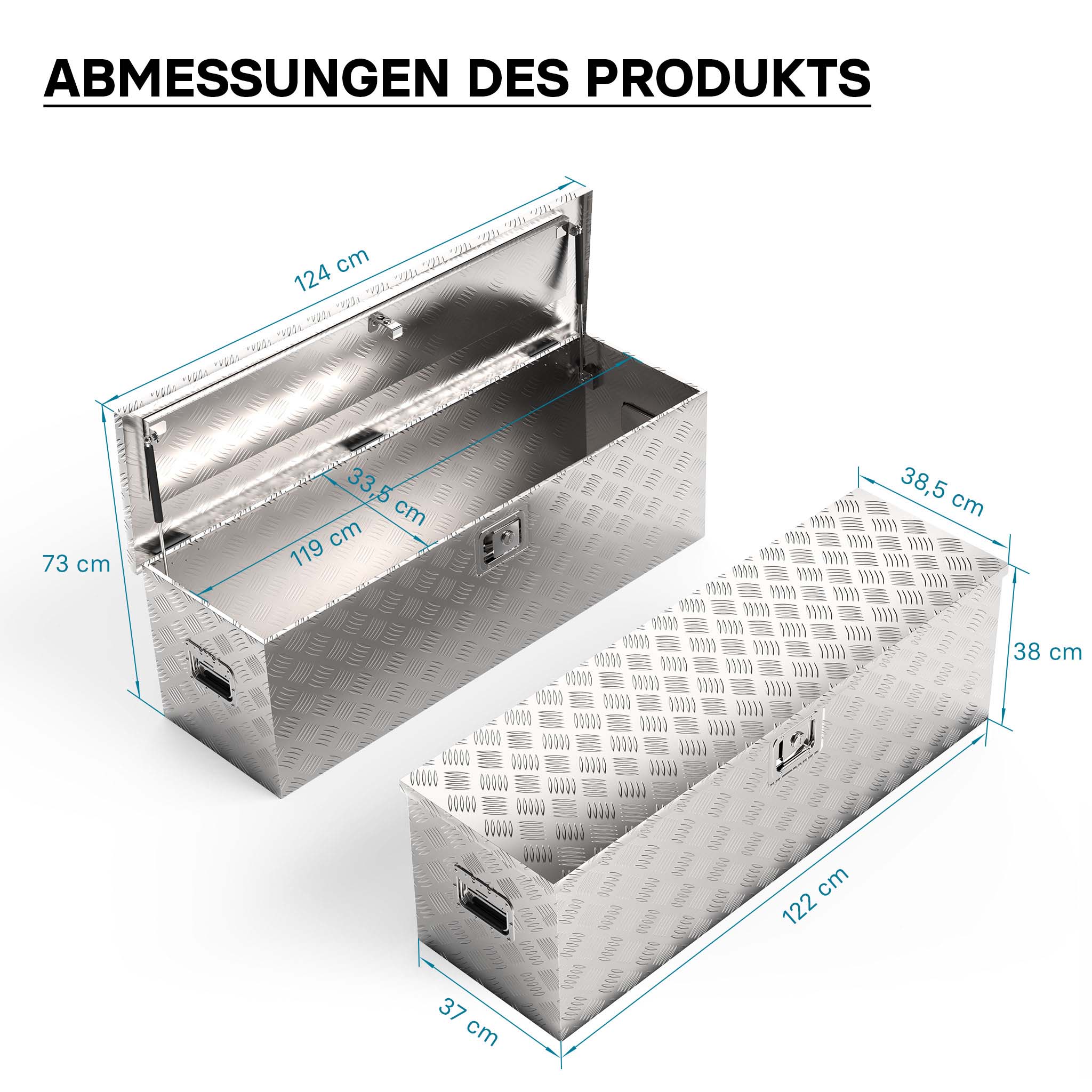 Caisse de transport à outils Boîte en aluminium