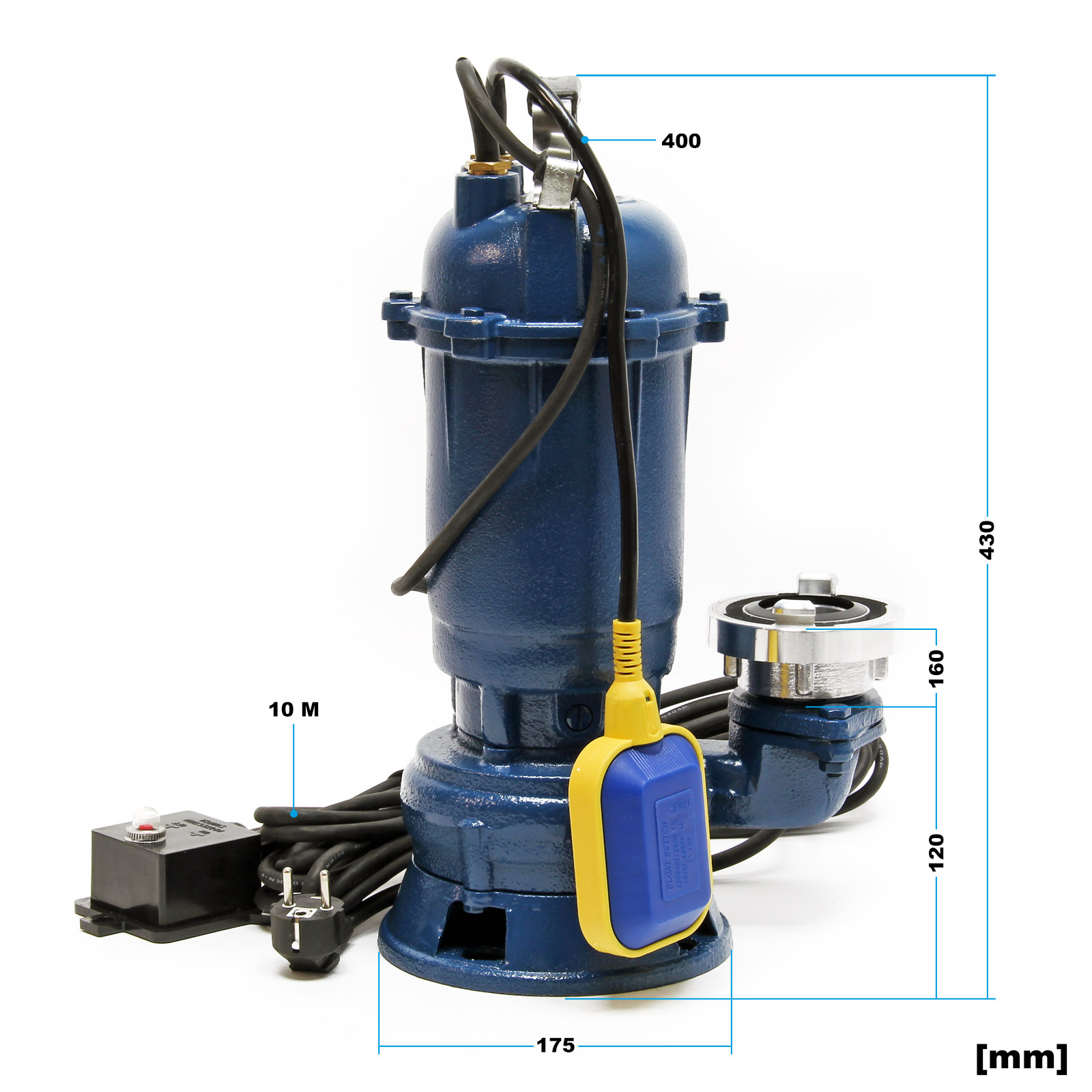 Tauchpumpe TP 28 für Schmutzwasser - max. 0,9 kW - max. 25 m³/h - mit/ohne  Schwimmschaltung