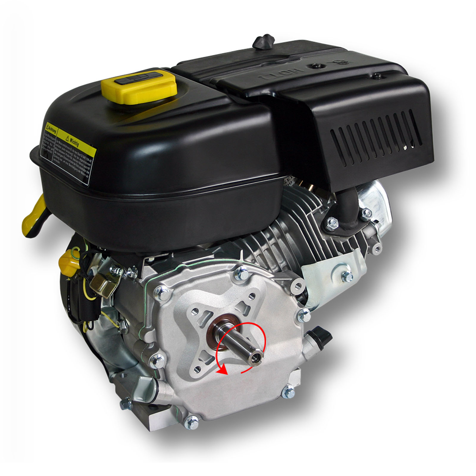 15mm Wiltec LIFAN 152 petrol gasoline engine 1.8kW 2.45HP 0.5 air-cooled single cylinder recoil start