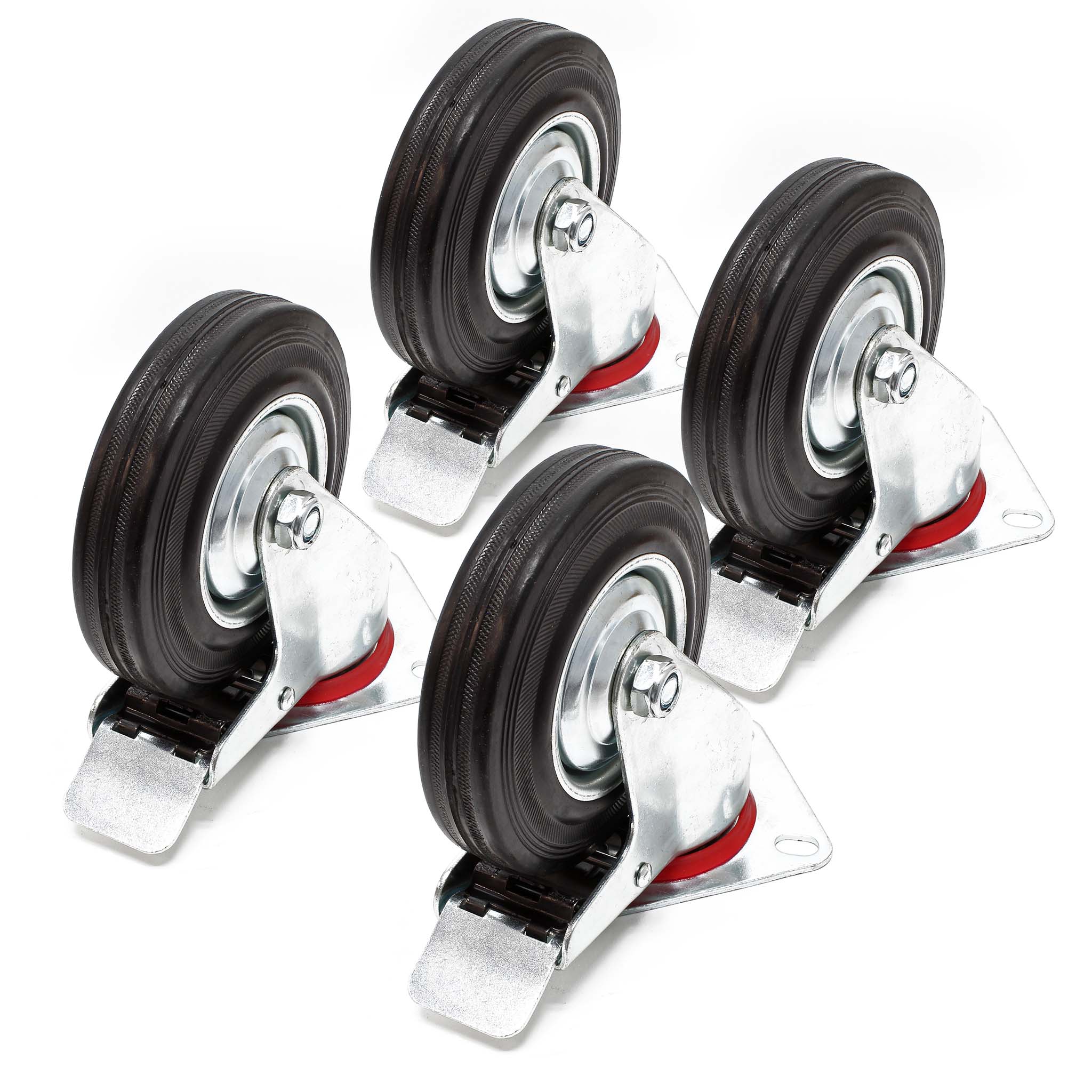 Plateau à roulettes rouleur pour meubles 4 roues pivotantes bande  caoutchouc 100 mm Capacité de charge (kg): 300