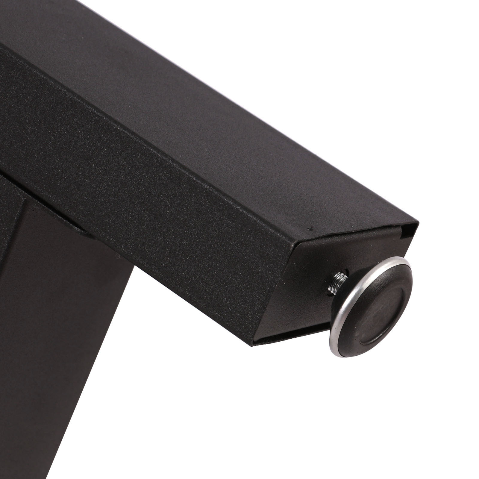 Base per tavolo 60x72 cm verniciatura a polvere in nero Gambe quadrate  tavolino