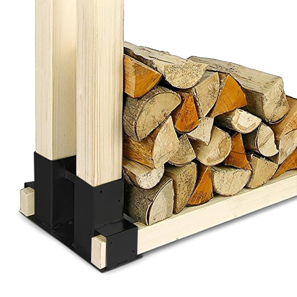 Holzstapelhilfe Stapelhilfe 2 Stück Holzstapelhalter Kaminholz