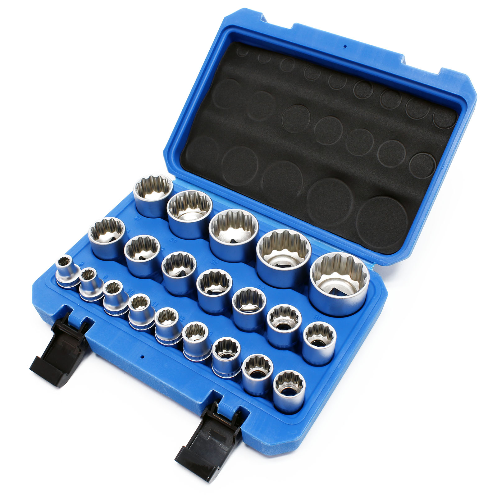 DOUBLE HEX SOCKET SET 8-36MM 1/2'' - ASTA - SOCKET WRENCHES