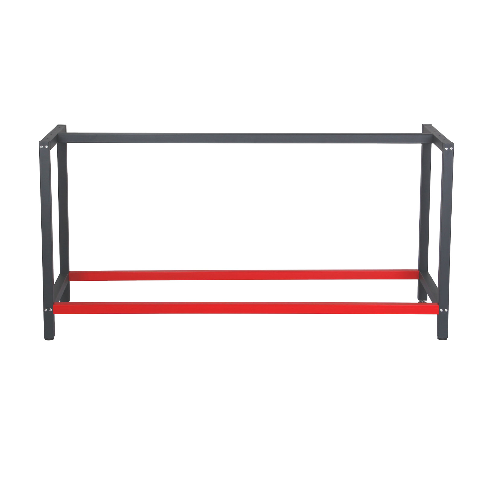 Frame for Bench 175x57x81 CM Steel Anthracite-Red Table Base 