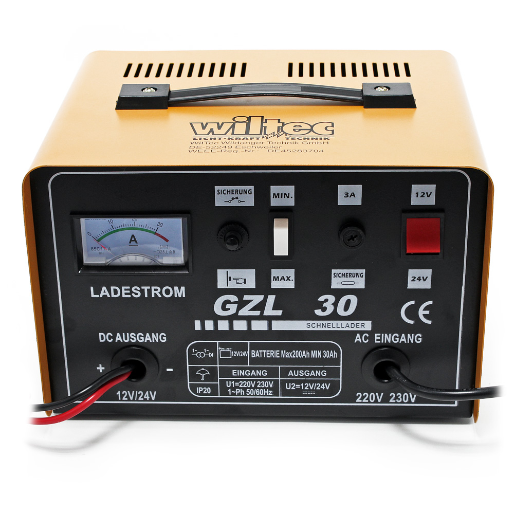 Cargador de baterías 12V 24V GZL30