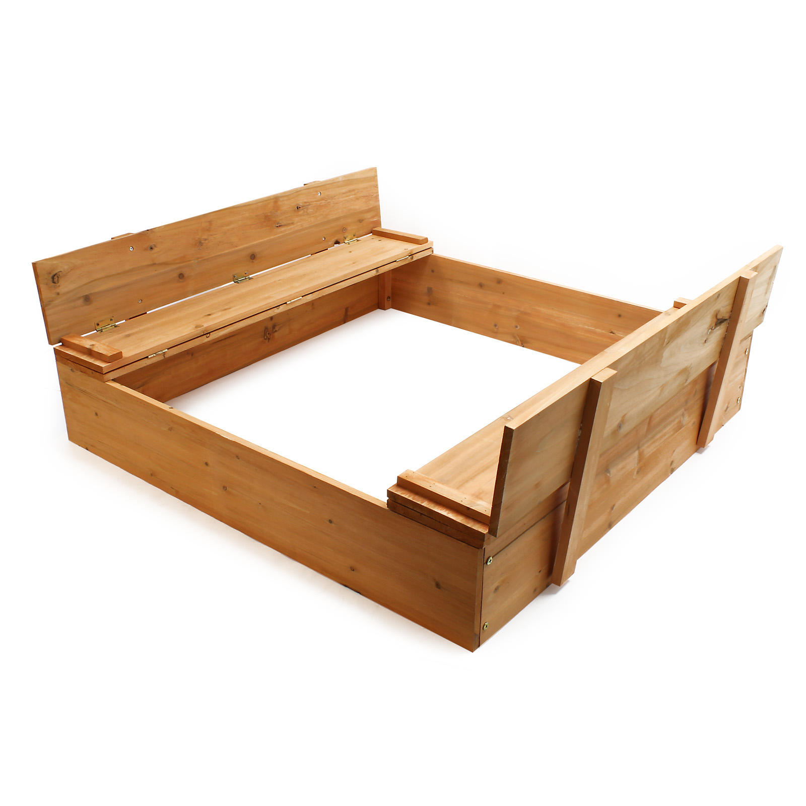 Sandkasten Klappdeckel Sandkiste Sitzbank Sandbox Holz