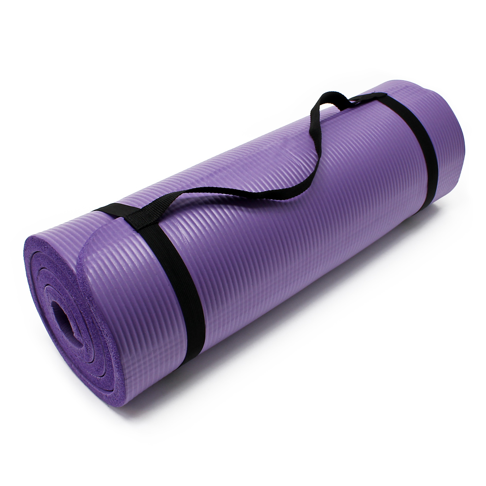 Tapis de yoga 180x60x1.5cm physio fitness antidérapante épais