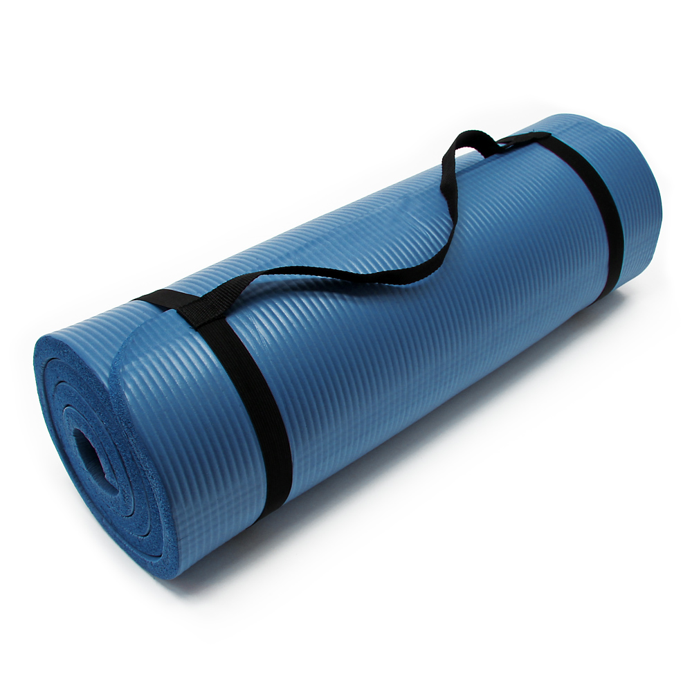 Tapis de yoga 185x80x1.5cm physio fitness antidérapante épais